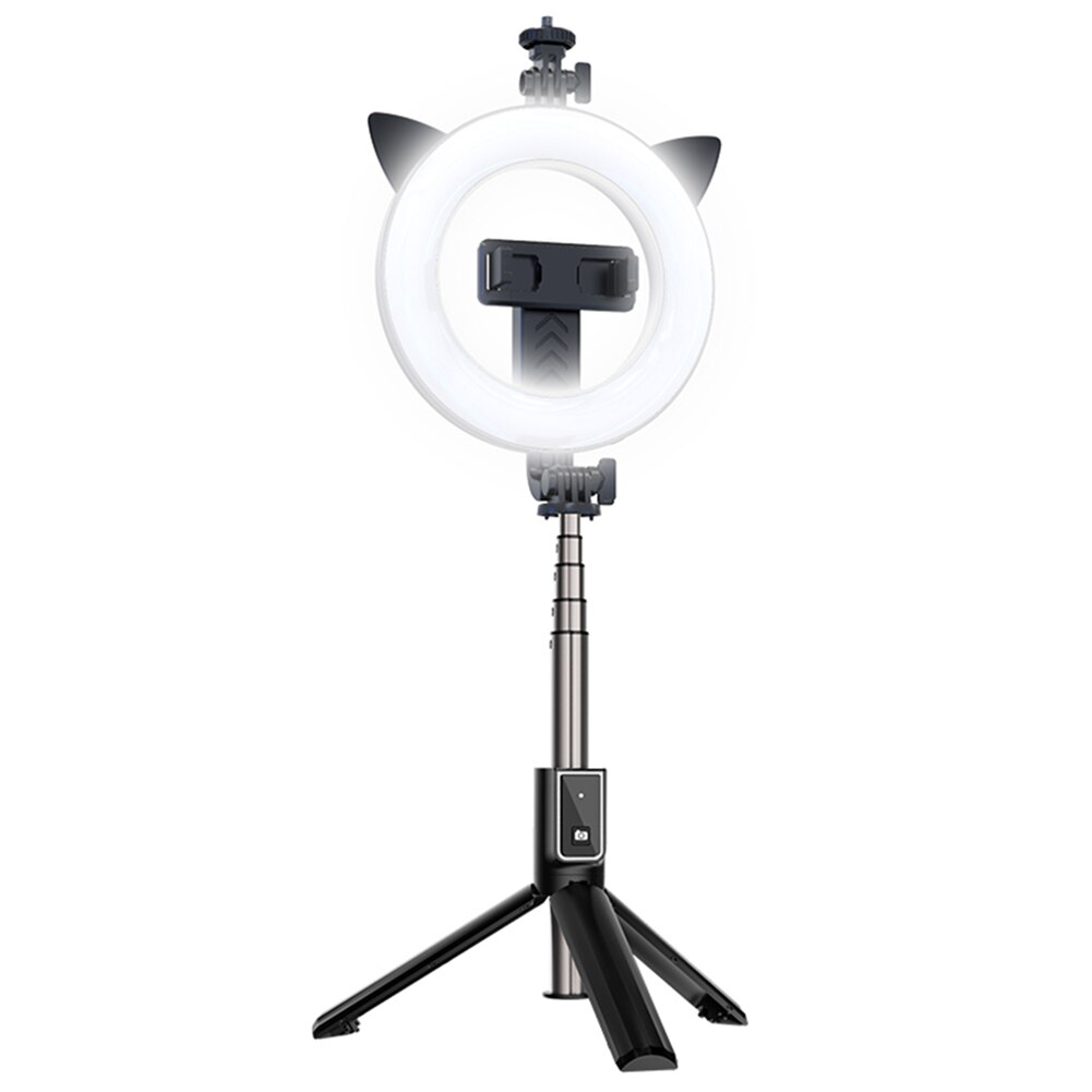 Statyw wysignik selfie tripod z lamp piercieniow P40D-3 czarny HTC Desire 820