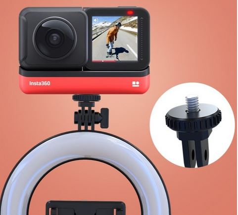 Statyw wysignik selfie tripod z lamp piercieniow P40D-3 czarny OnePlus 8 Pro / 5