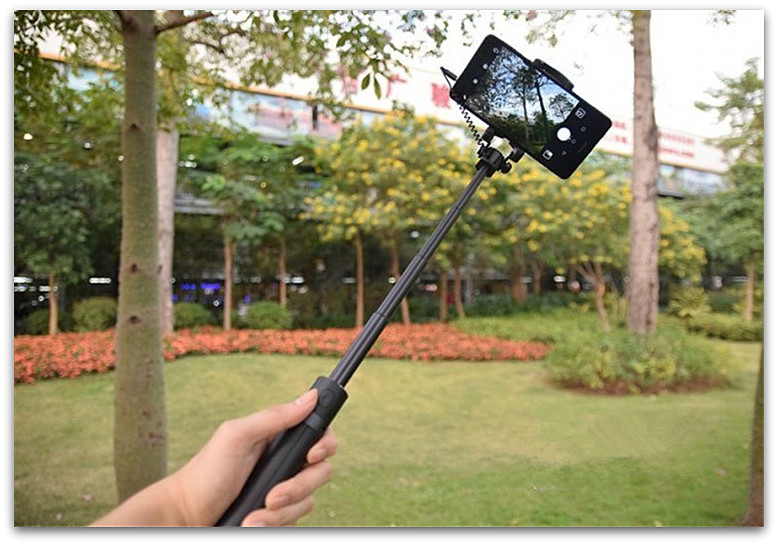 Statyw wysignik selfie Huawei AF14 Selfie Stick Statyw czarny MOTOROLA Moto E7 / 10