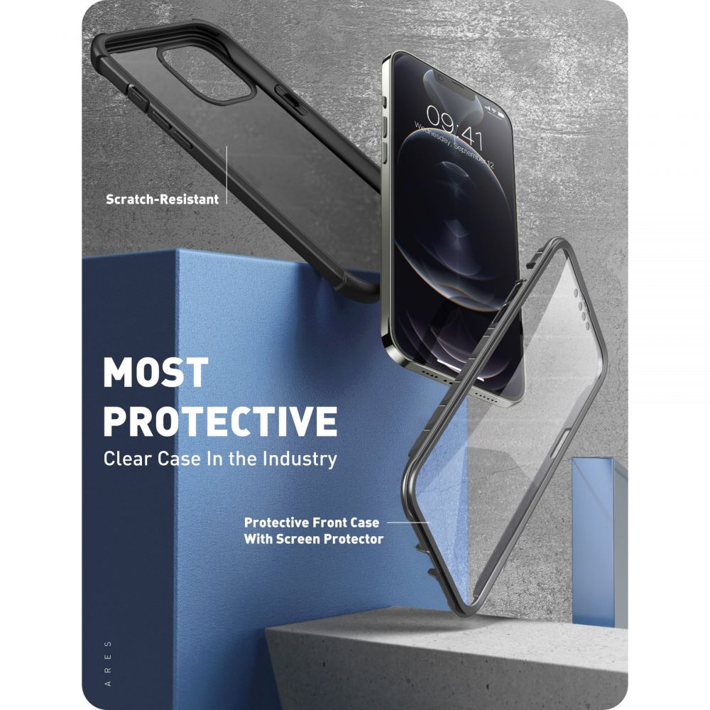 Pokrowiec Supcase Clayco Forza czarne APPLE iPhone 13 Pro Max / 2