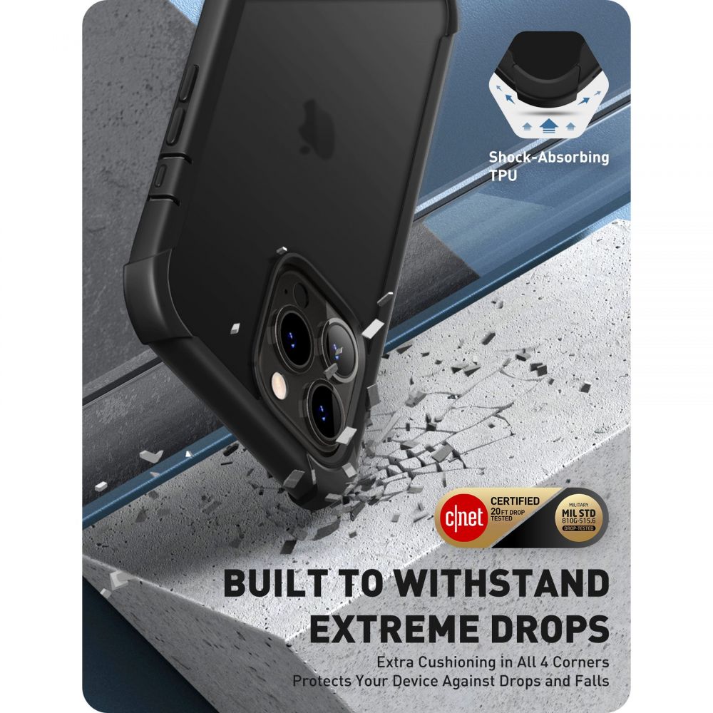 Pokrowiec Supcase Clayco Forza czarne APPLE iPhone 13 Pro Max / 3