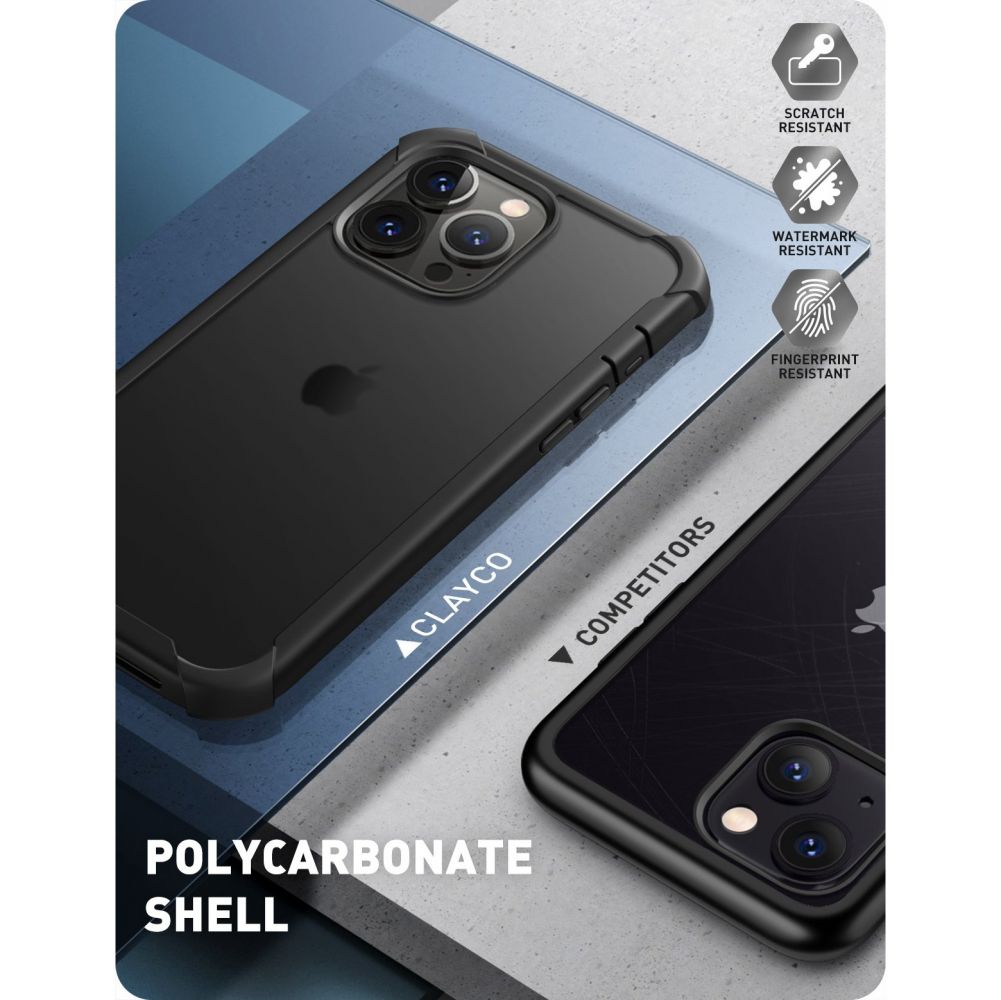 Pokrowiec Supcase Clayco Forza czarne APPLE iPhone 13 Pro Max / 4