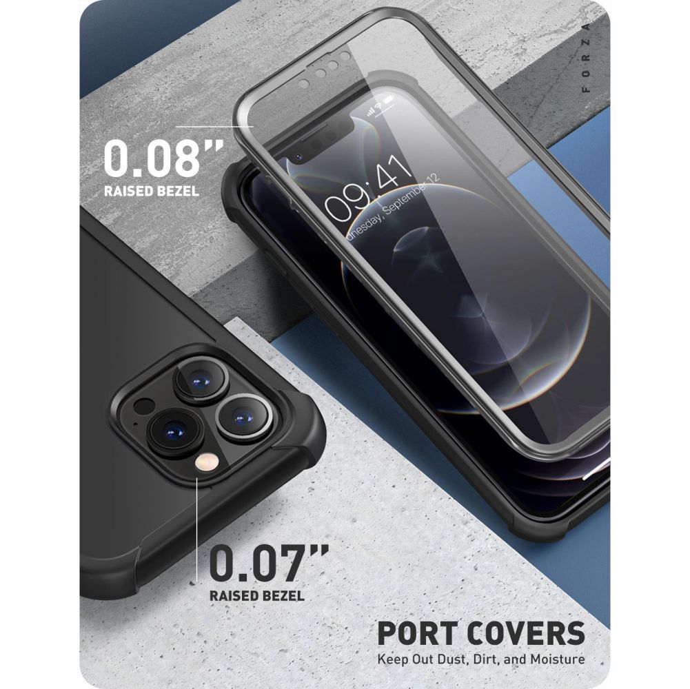Pokrowiec Supcase Clayco Forza czarne APPLE iPhone 13 Pro Max / 5