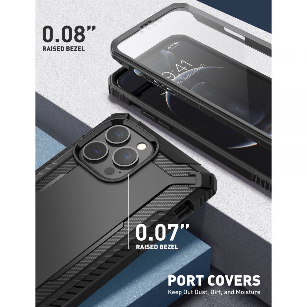 Pokrowiec Supcase Clayco Xenon czarne APPLE iPhone 13 Pro Max / 4