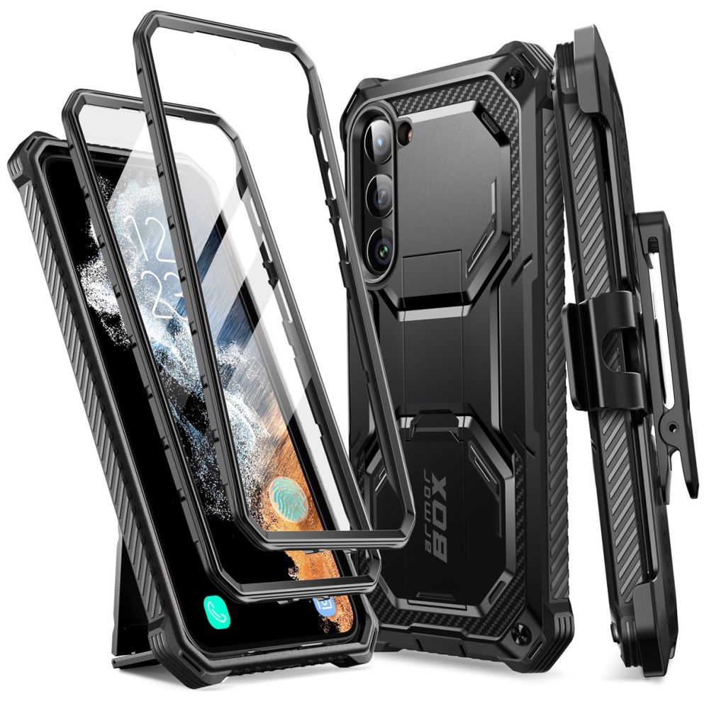 Pokrowiec Supcase Iblsn Armorbox 2-set czarne SAMSUNG Galaxy S23