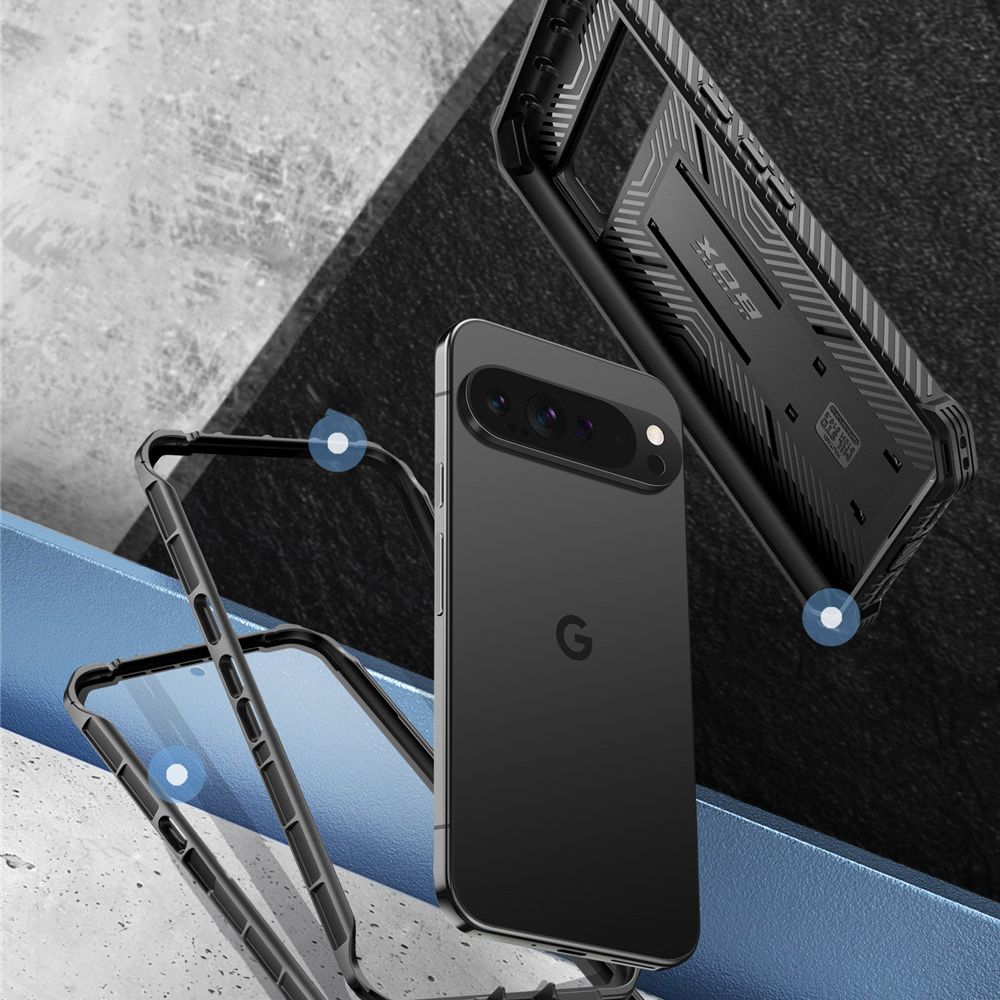 Pokrowiec Supcase Iblsn Armorbox czarne Google Pixel 9 / 3