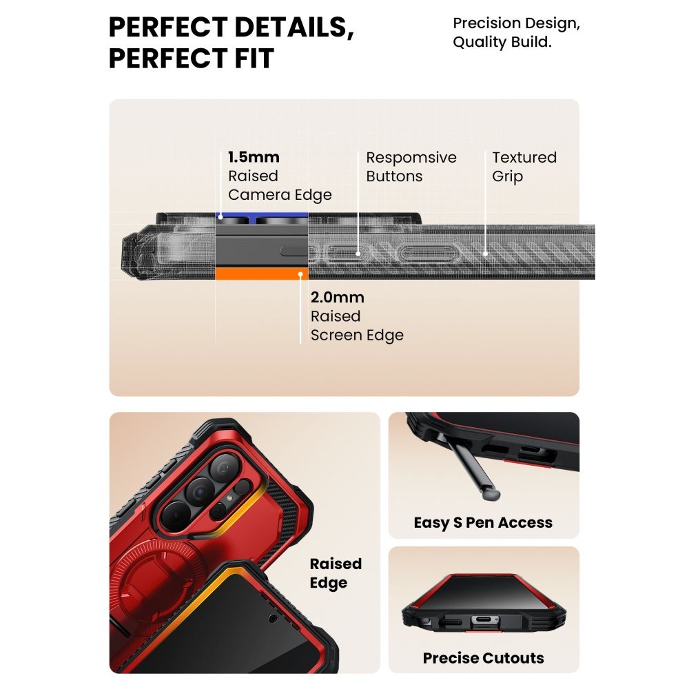 Pokrowiec Supcase Iblsn Armorbox Mag Magsafe ruddy SAMSUNG Galaxy S26 Ultra / 9