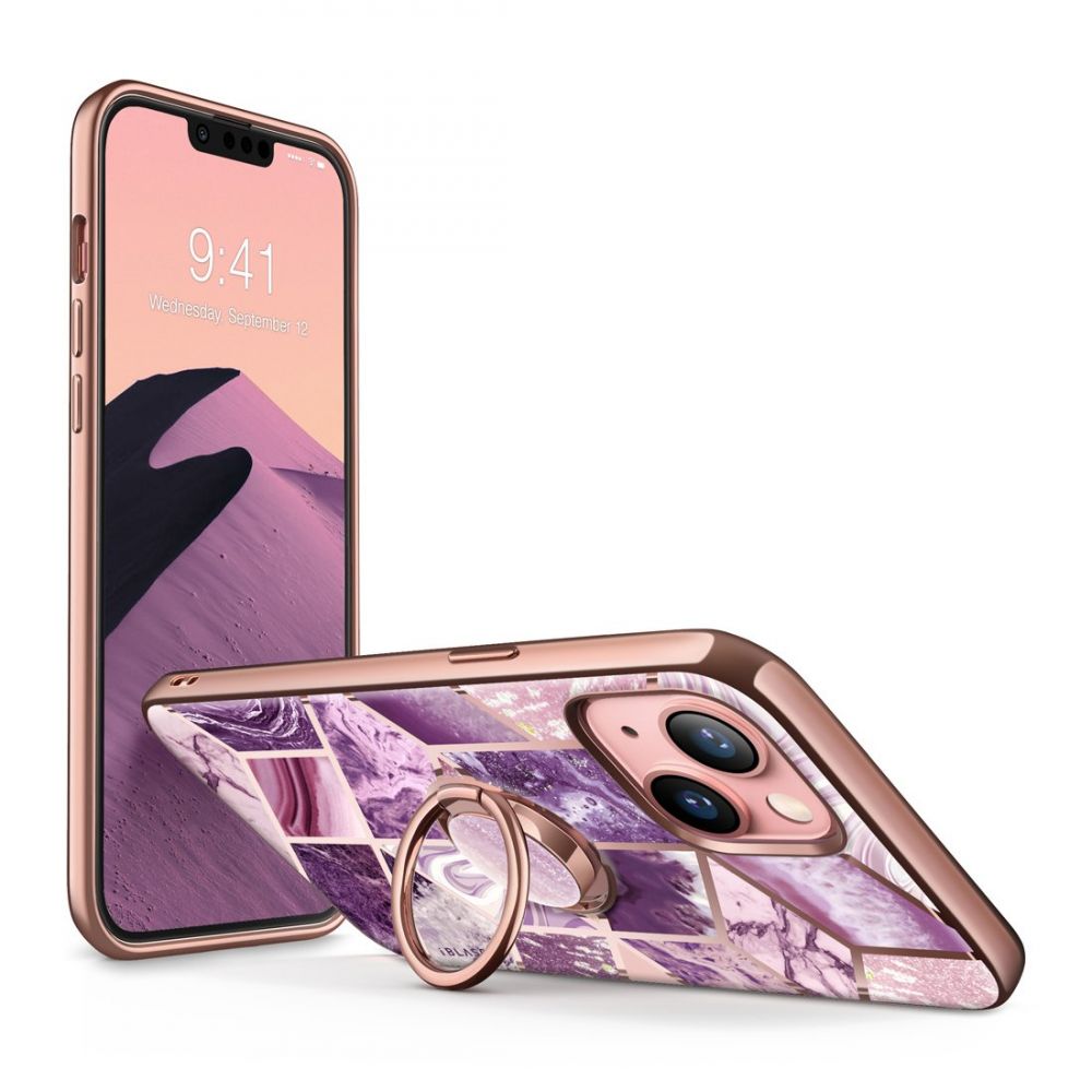 Pokrowiec Supcase Iblsn Cosmo Snap Marble purple APPLE iPhone 13