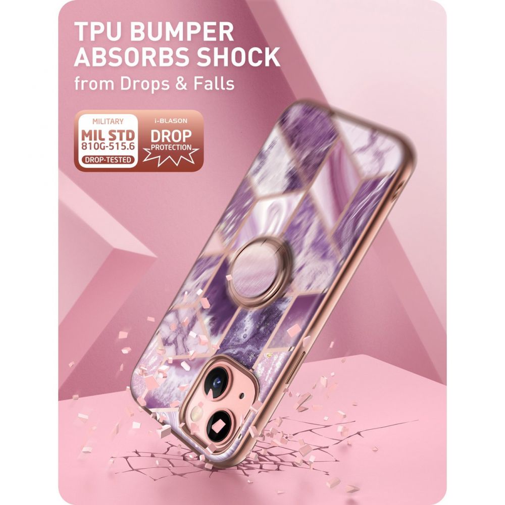 Pokrowiec Supcase Iblsn Cosmo Snap Marble purple APPLE iPhone 13 / 5