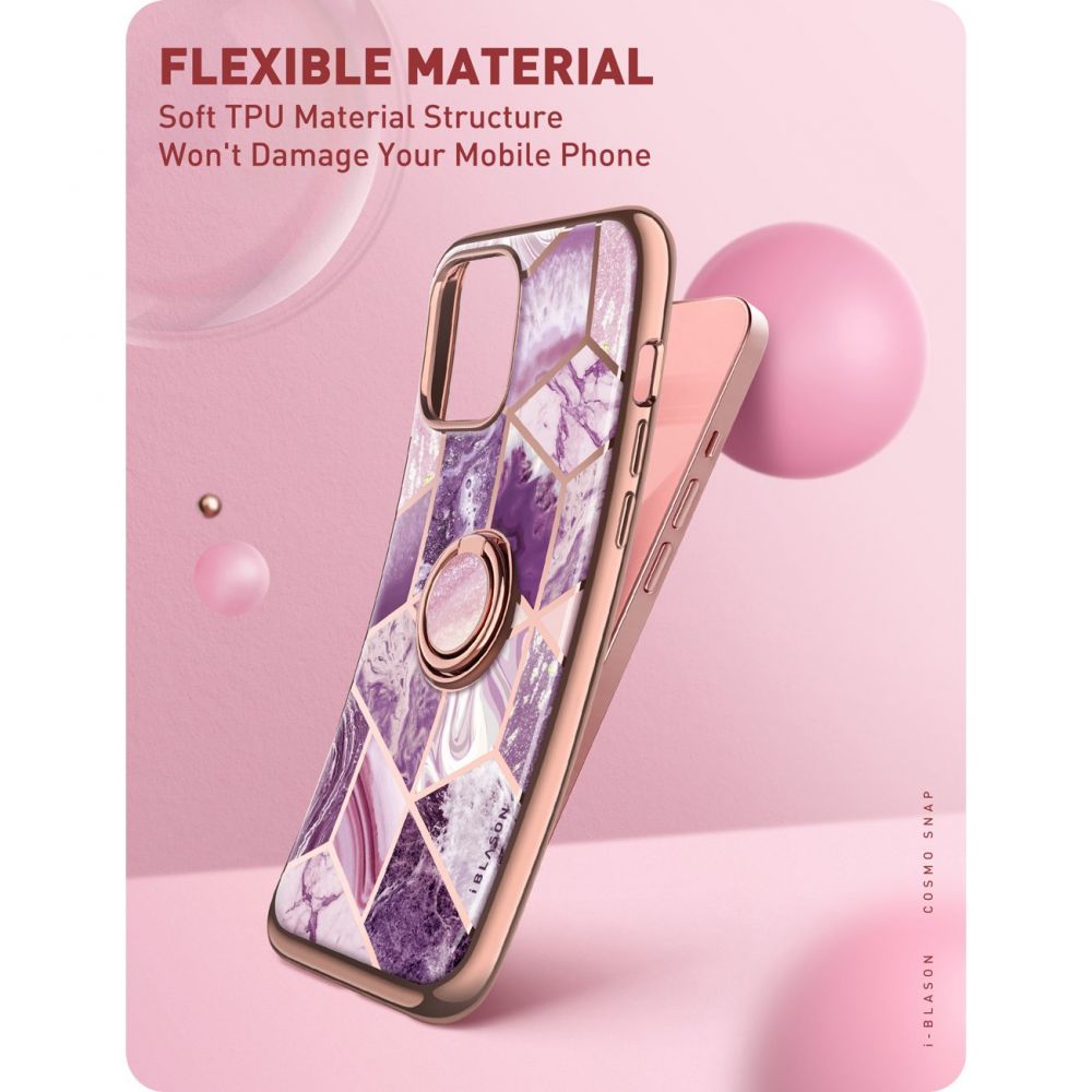 Pokrowiec Supcase Iblsn Cosmo Snap Marble purple APPLE iPhone 13 / 6