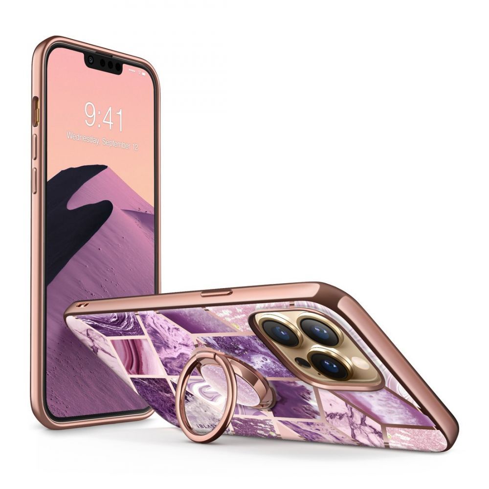 Pokrowiec Supcase Iblsn Cosmo Snap Marble purple APPLE iPhone 13 Pro