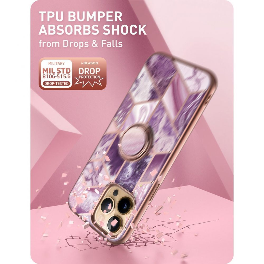 Pokrowiec Supcase Iblsn Cosmo Snap Marble purple APPLE iPhone 13 Pro / 5