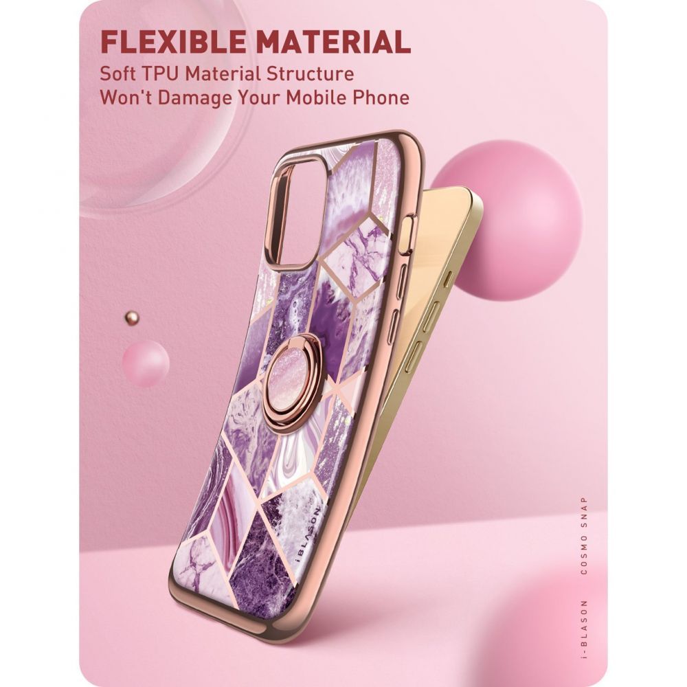 Pokrowiec Supcase Iblsn Cosmo Snap Marble purple APPLE iPhone 13 Pro / 6