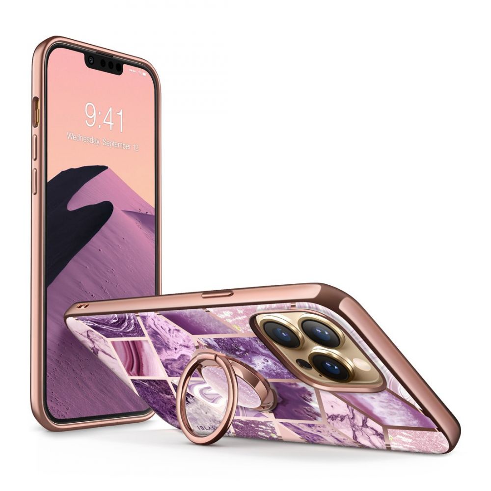 Pokrowiec Supcase Iblsn Cosmo Snap Marble purple APPLE iPhone 13 Pro Max