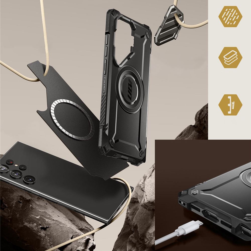 Pokrowiec Supcase Ub Xt Mag Magsafe czarne SAMSUNG Galaxy S24 Ultra / 3
