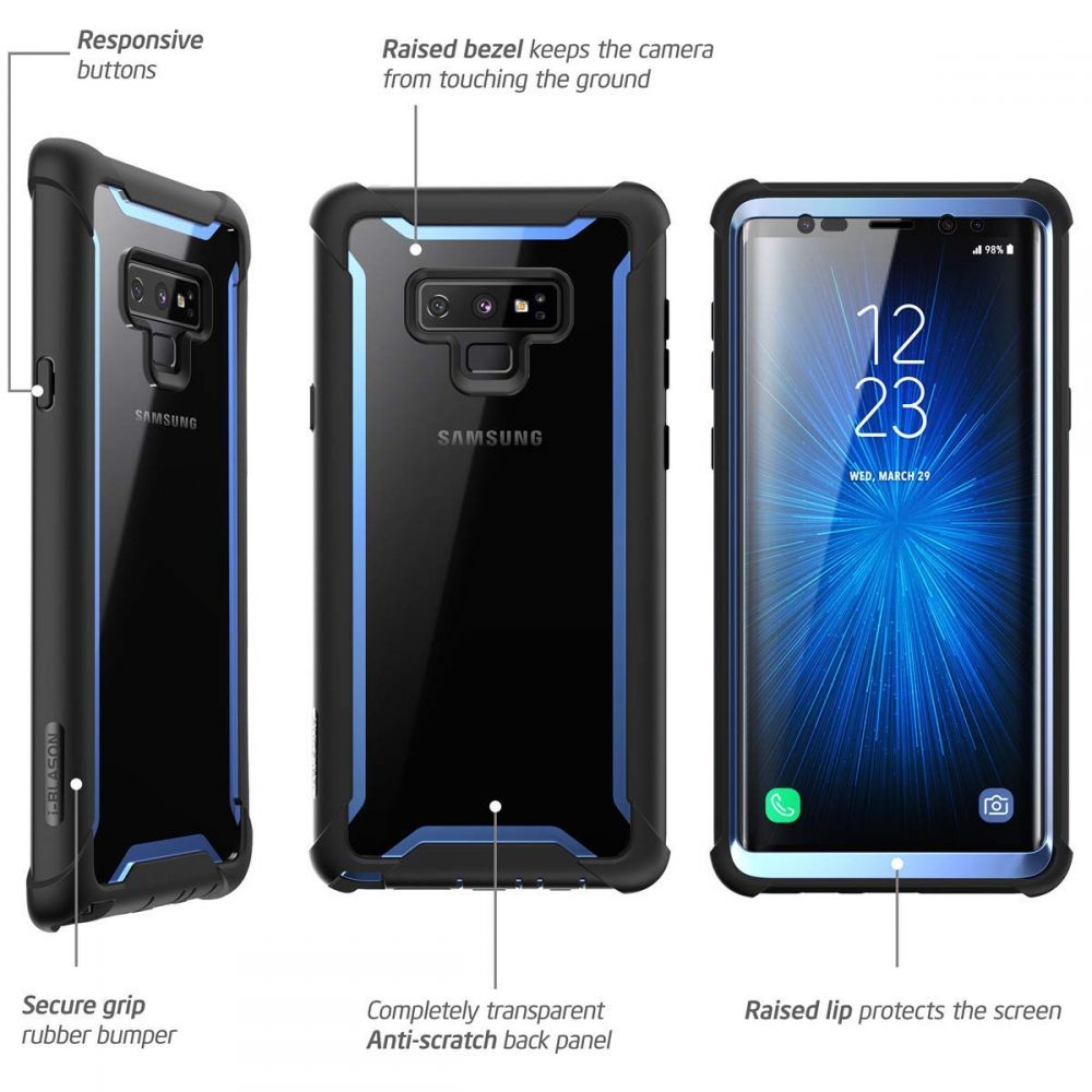 Pokrowiec etui SUPCASE IBLSN ARES niebieskie SAMSUNG Galaxy Note 9 / 5