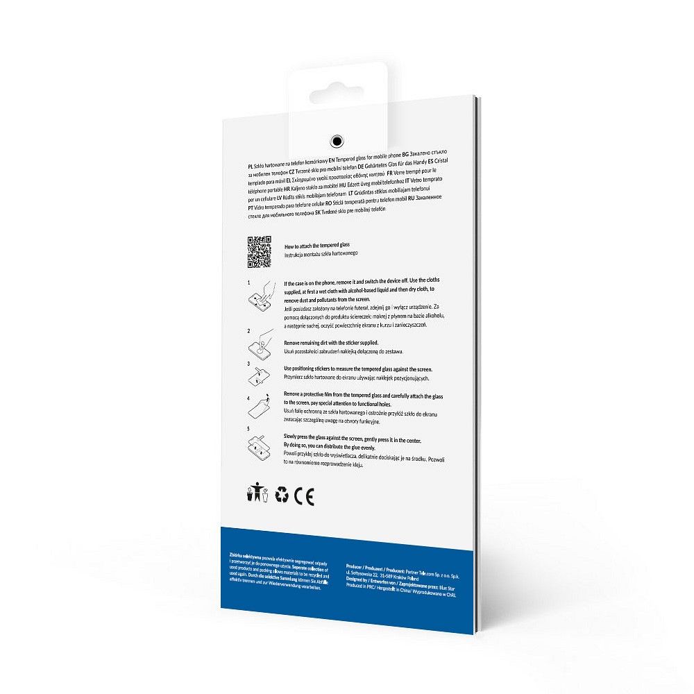 Szk�o hartowane hartowane Blue Star 5D Full Glue czarny HUAWEI Pura 70 Pro / 3