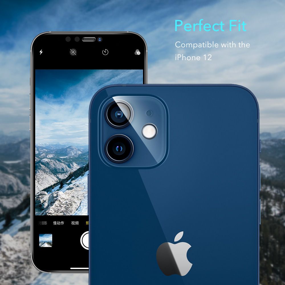 Szko hartowane Szko Hartowane Esr Camera Lens 2-pack przeroczyste APPLE iPhone 12 / 7