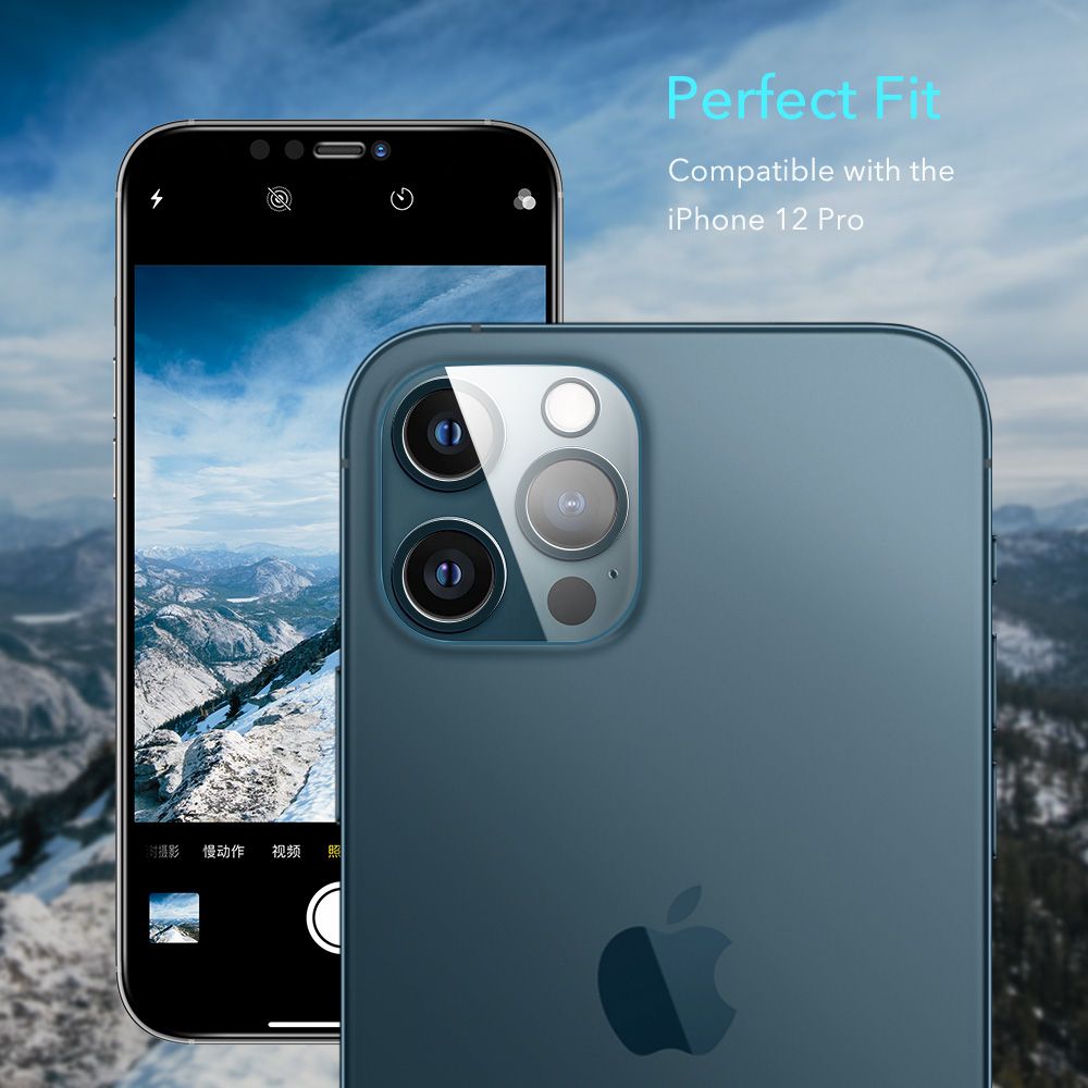 Szko hartowane Szko Hartowane Esr Camera Lens 2-pack przeroczyste APPLE iPhone 12 Pro / 7
