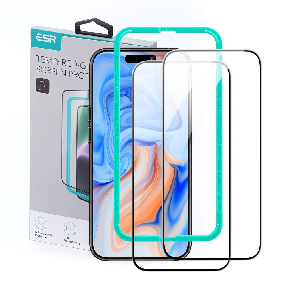 Szko hartowane Szko Hartowane Esr Tempered Glass 2-pack czarne APPLE iPhone 15 Plus