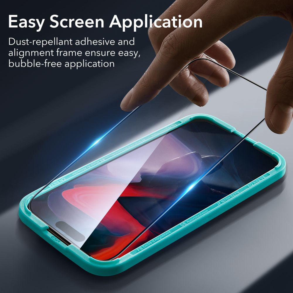 Szko hartowane Szko Hartowane Esr Tempered Glass 2-pack czarne APPLE iPhone 15 Pro / 9
