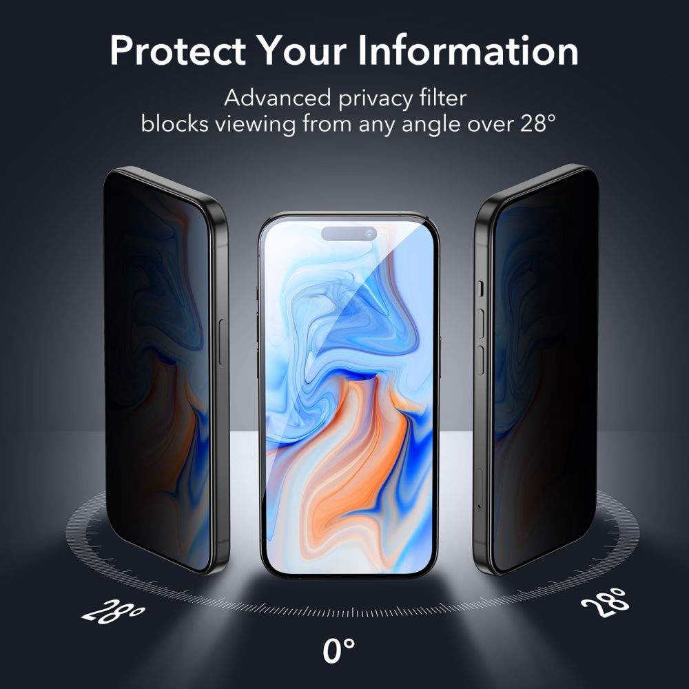Szko hartowane Szko Hartowane Esr Tempered Glass privacy APPLE iPhone 15 / 5