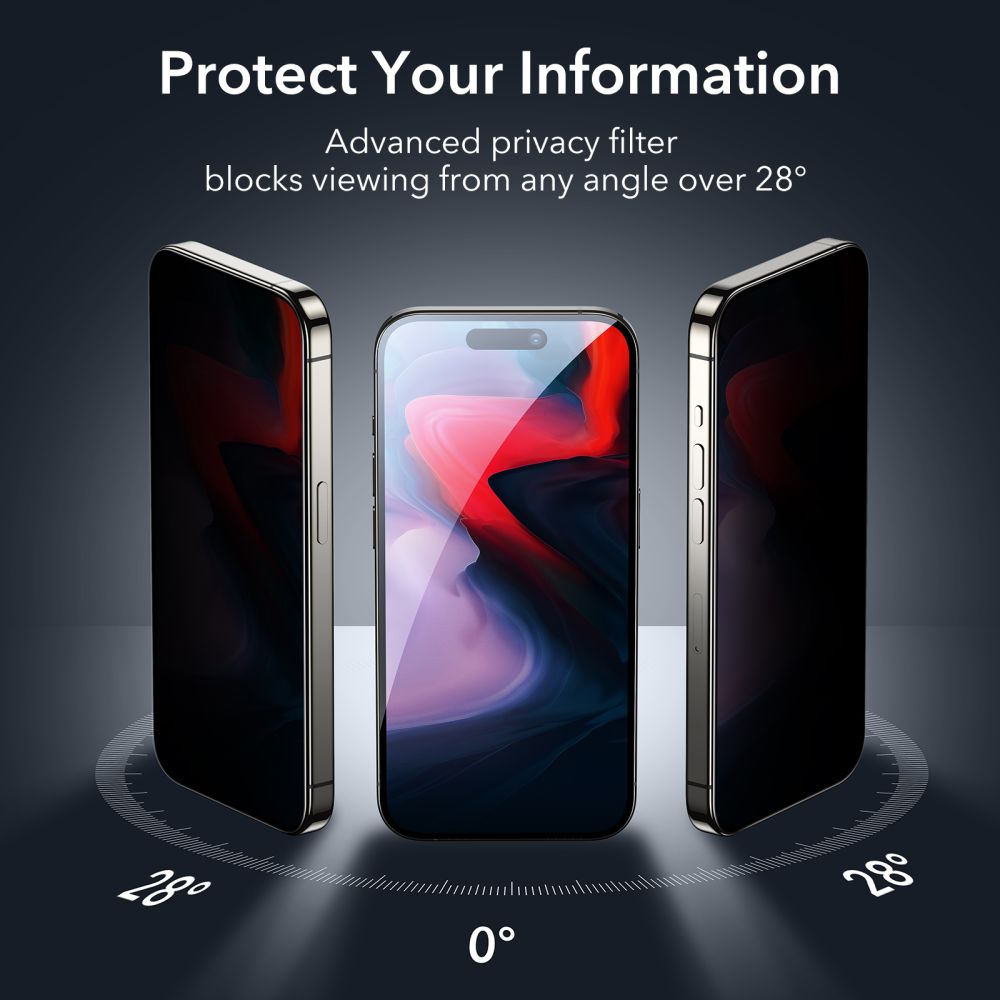 Szko hartowane Szko Hartowane Esr Tempered Glass privacy APPLE iPhone 15 Pro / 5