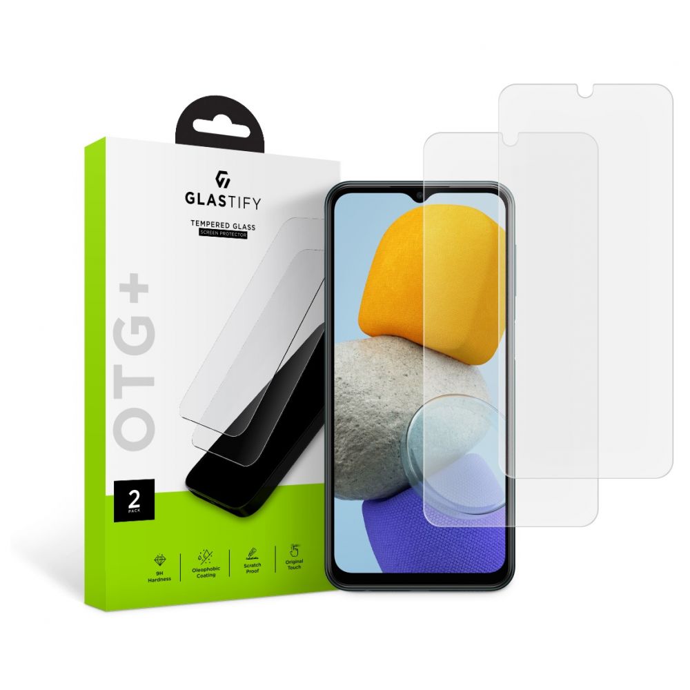 Szko hartowane Szko Hartowane Glastify Otg+ 2-pack przeroczyste SAMSUNG Galaxy M23 5G