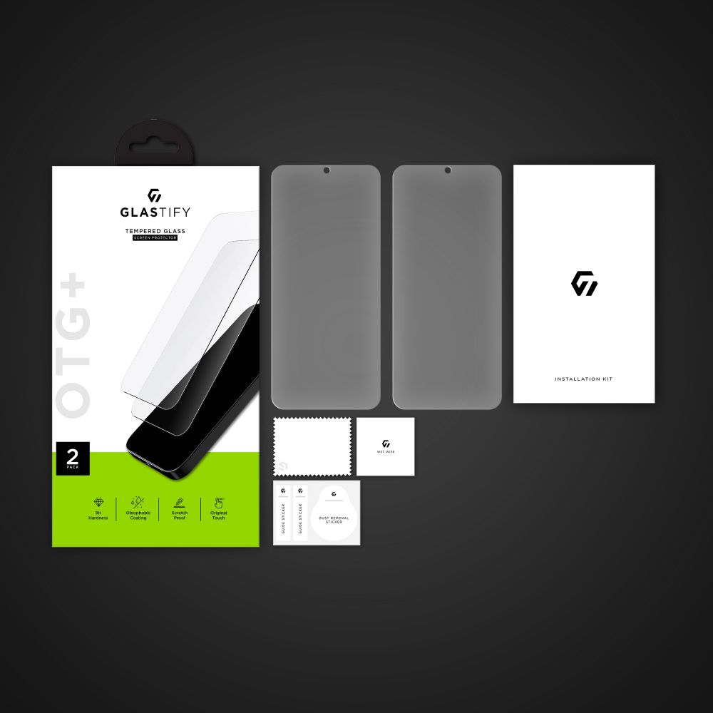 Szko hartowane Szko Hartowane Glastify Otg+ 2-pack przeroczyste Xiaomi Redmi Note 11 Pro+ 5G / 2