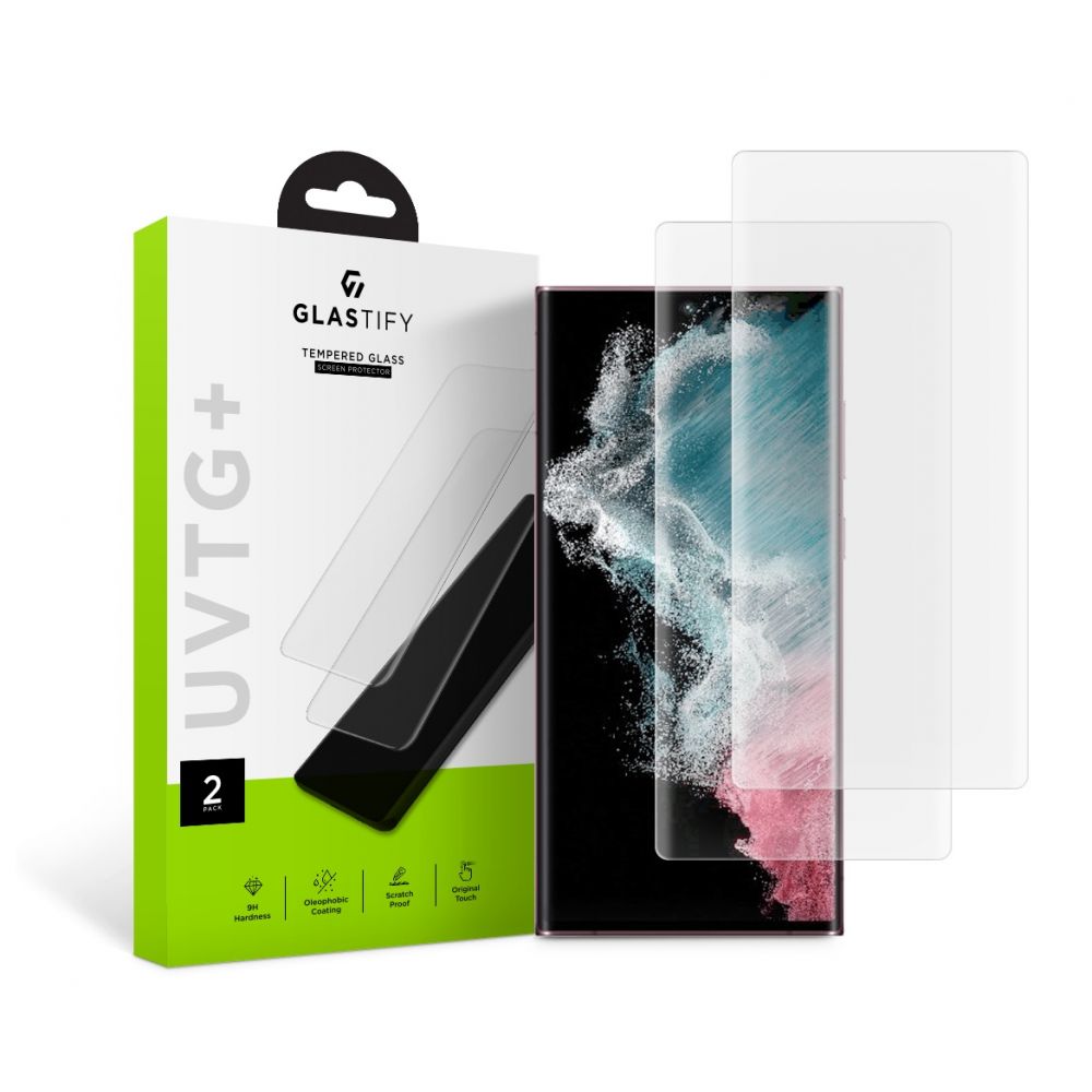 Szko hartowane Szko Hartowane Glastify Uvtg+ 2-pack  SAMSUNG Galaxy S22 Ultra