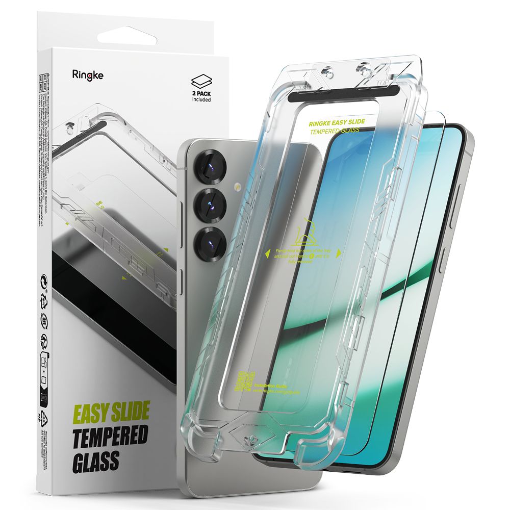 Szkło hartowane Szkło Hartowane Ringke Easy Slide 2-pack Plus przeźroczyste SAMSUNG Galaxy S25 Plus
