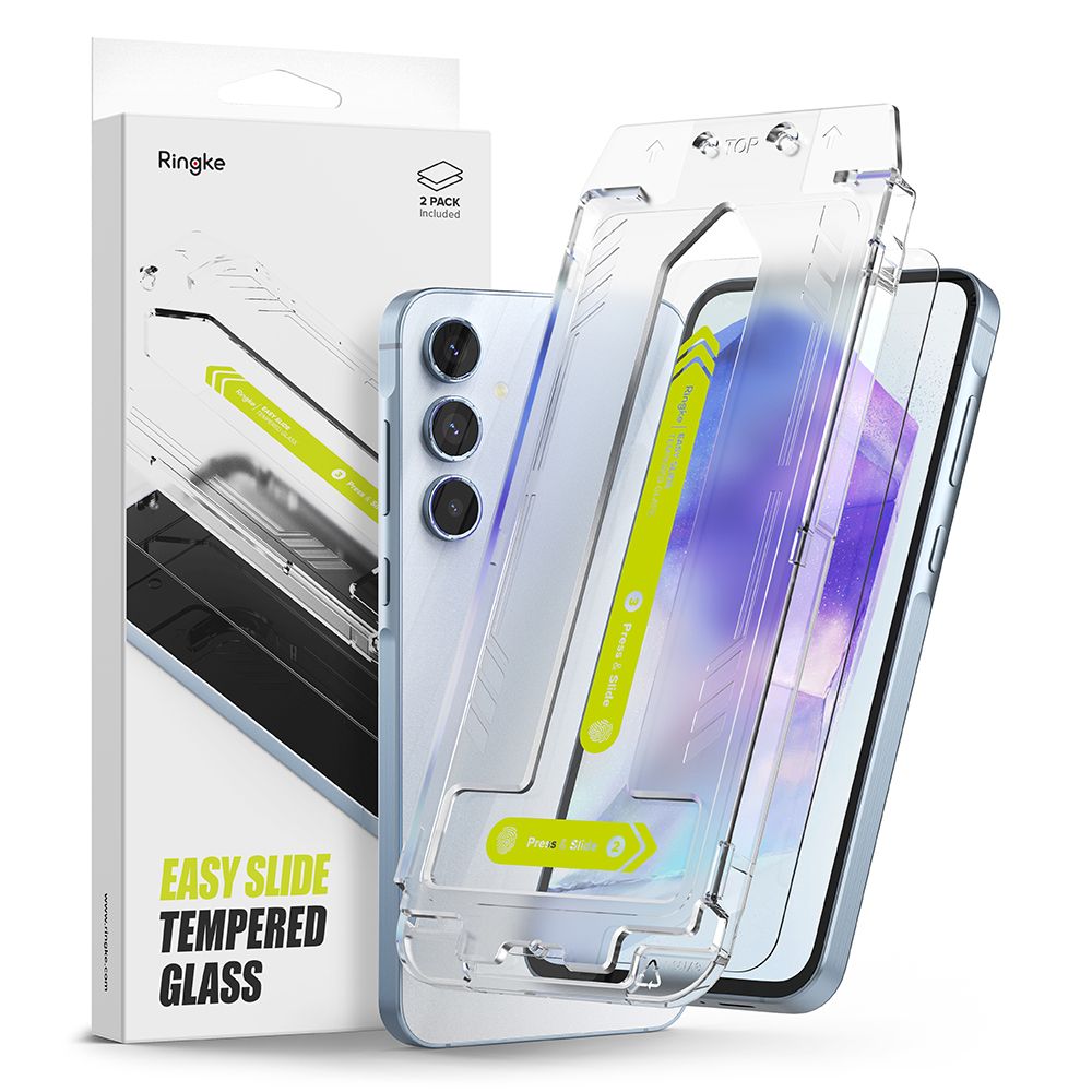 Szko hartowane Szko Hartowane Ringke Easy Slide 2-pack przeroczyste SAMSUNG Galaxy A55 5G