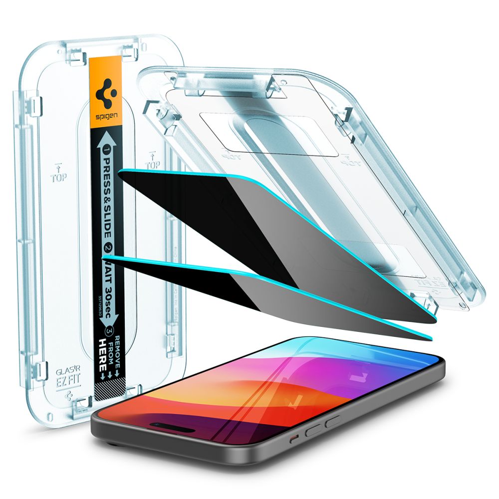 Szko hartowane Szko Hartowane Spigen Glas.tr Ez Fit 2-pack privacy APPLE iPhone 15 Pro Max / 6