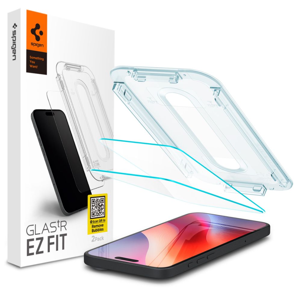 Szkło hartowane Szkło Hartowane Spigen Glas.tr Ez Fit 2-pack przeźroczyste APPLE iPhone 16 Pro Max