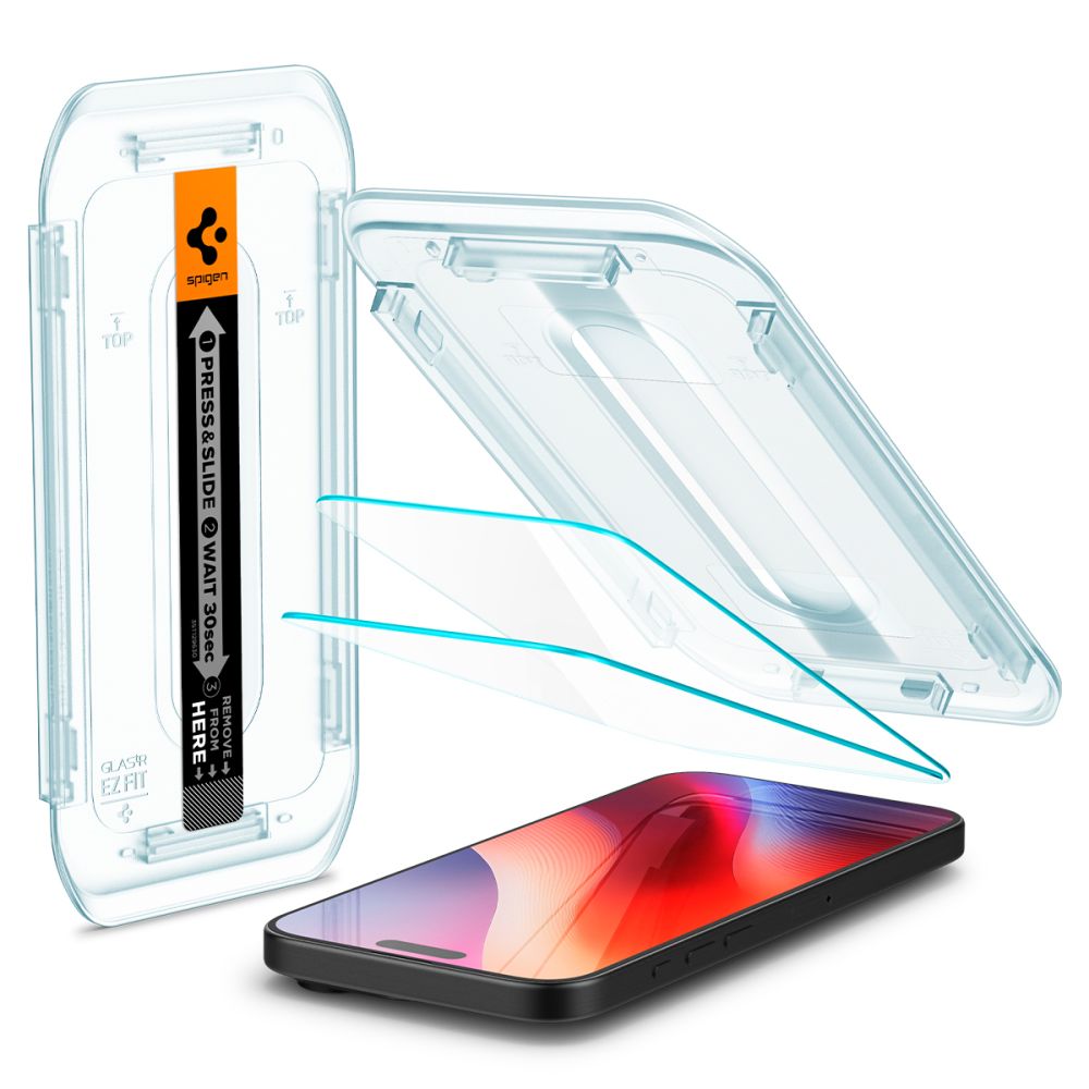 Szkło hartowane Szkło Hartowane Spigen Glas.tr Ez Fit 2-pack przeźroczyste APPLE iPhone 16 Pro Max / 9