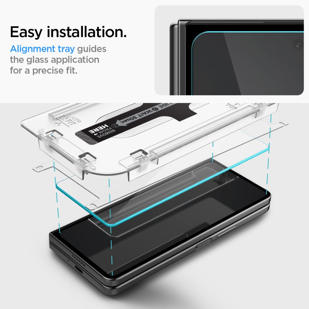 Szko hartowane Szko Hartowane Spigen Glas.tr Ez Fit 2-pack przeroczyste SAMSUNG Galaxy Z Fold 5 / 9