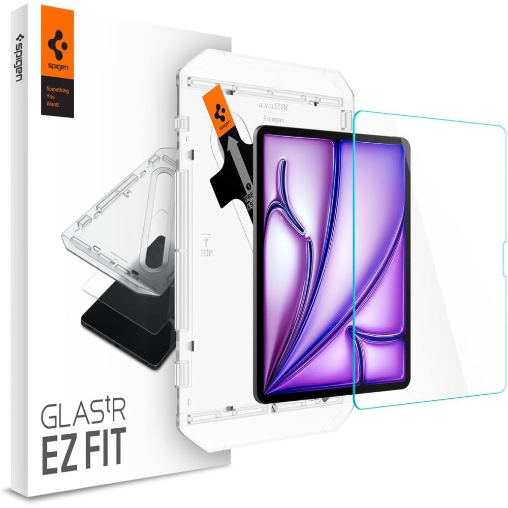 Szkło hartowane Szkło Hartowane Spigen Glas.tr Ez Fit przeźroczyste APPLE Ipad Air 13 2024 Szkło hartowane Szkło Hartowane Spigen Glas.tr Ez Fit przeźroczyste APPLE Ipad Air 13 2024