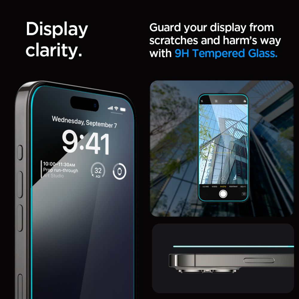 Szko hartowane Szko Hartowane Spigen Glas.tr Ez Fit przeroczyste APPLE iPhone 15 Pro Max / 8