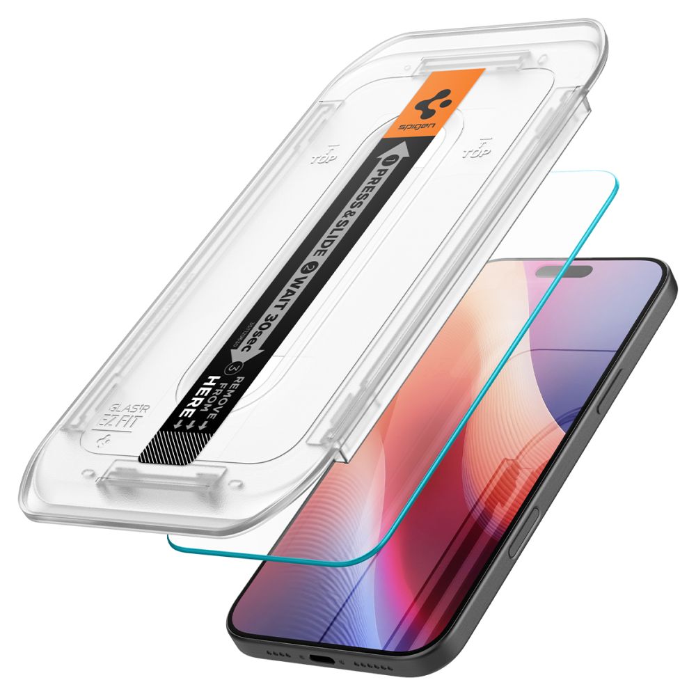 Szko hartowane Szko Hartowane Spigen Glas.tr Ez Fit przeroczyste APPLE iPhone 16 Pro / 2