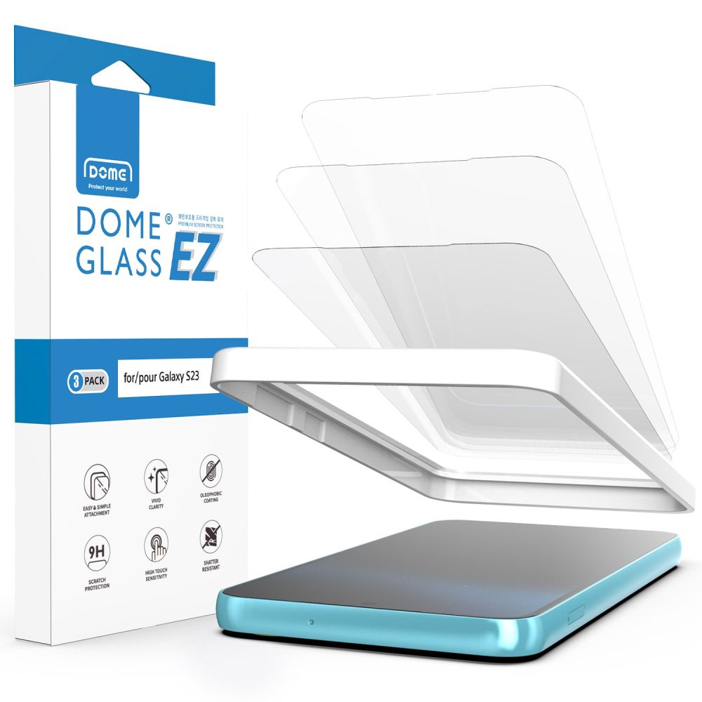 Szko hartowane Szko Hartowane Whitestone Ez Glass 3-pack przeroczyste SAMSUNG Galaxy S23
