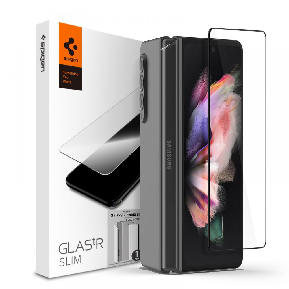 Szko hartowane Szko Ochronne Spigen Glass Fc & Hinge Film Galaxy czarne SAMSUNG Galaxy Z Fold 3
