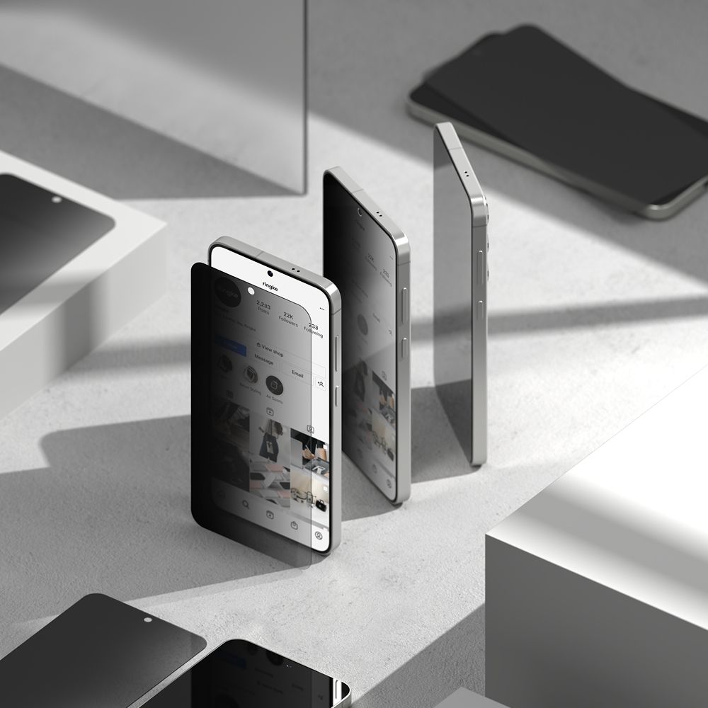Szkło hartowane Szkło Prywatyzujące Ringke Easy Slide 2-pack Plus privacy SAMSUNG Galaxy S25 Plus / 6