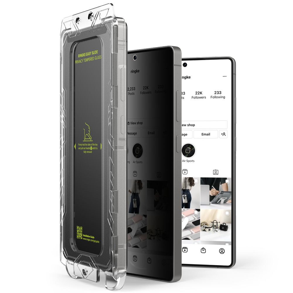 Szkło hartowane Szkło Prywatyzujące Ringke Easy Slide 2-pack privacy SAMSUNG Galaxy S25 Ultra / 2 Szkło hartowane Szkło Prywatyzujące Ringke Easy Slide 2-pack privacy SAMSUNG Galaxy S25 Ultra / 2