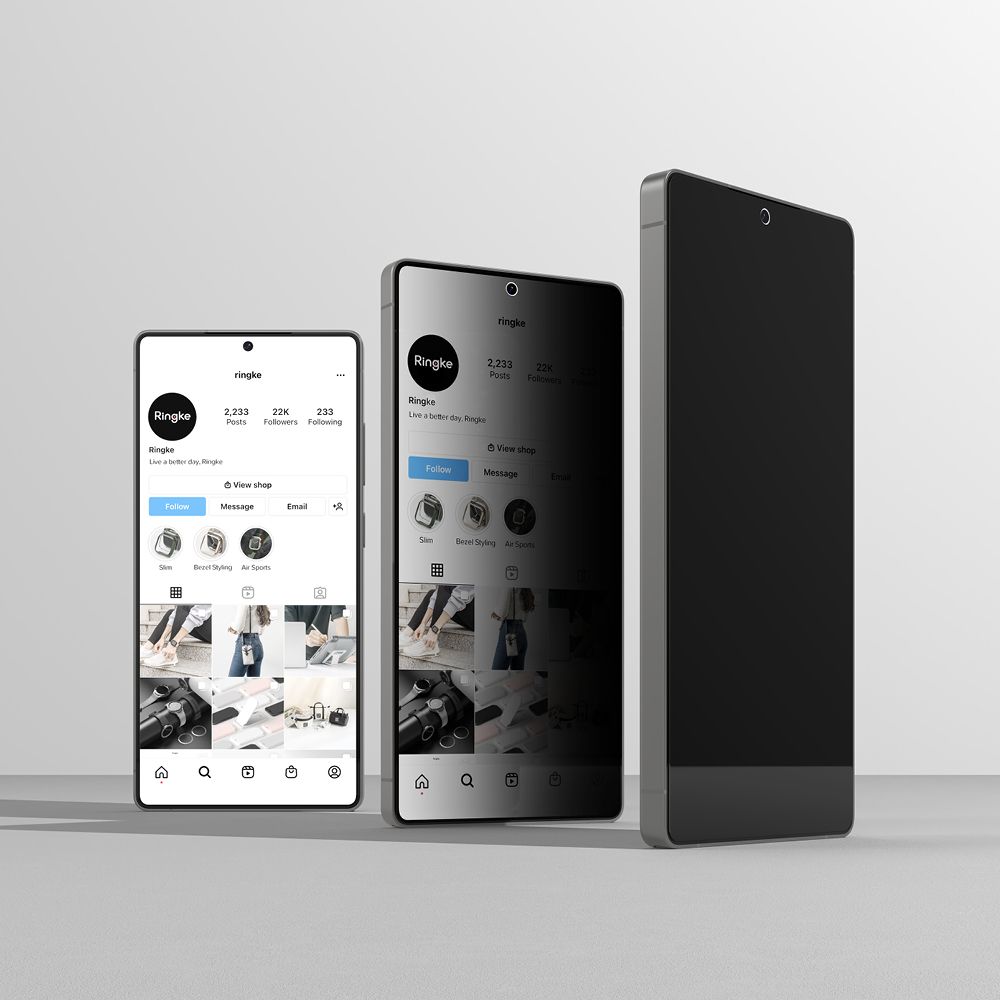 Szkło hartowane Szkło Prywatyzujące Ringke Easy Slide 2-pack privacy SAMSUNG Galaxy S25 Ultra / 3 Szkło hartowane Szkło Prywatyzujące Ringke Easy Slide 2-pack privacy SAMSUNG Galaxy S25 Ultra / 3