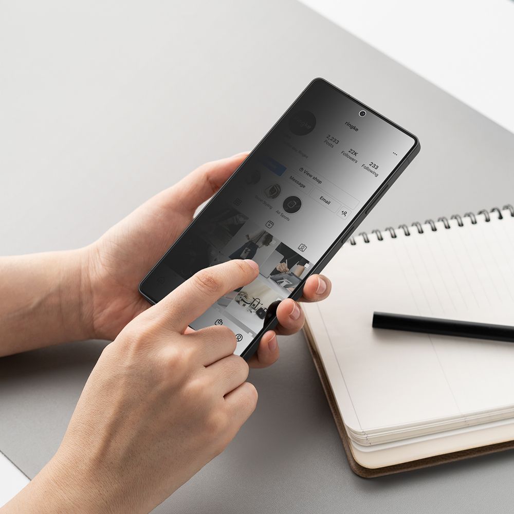 Szkło hartowane Szkło Prywatyzujące Ringke Easy Slide 2-pack privacy SAMSUNG Galaxy S25 Ultra / 5 Szkło hartowane Szkło Prywatyzujące Ringke Easy Slide 2-pack privacy SAMSUNG Galaxy S25 Ultra / 5