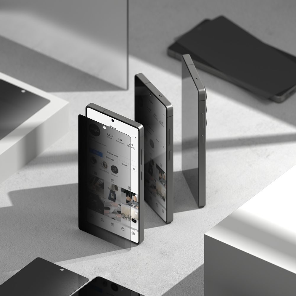 Szkło hartowane Szkło Prywatyzujące Ringke Easy Slide 2-pack privacy SAMSUNG Galaxy S25 Ultra / 6 Szkło hartowane Szkło Prywatyzujące Ringke Easy Slide 2-pack privacy SAMSUNG Galaxy S25 Ultra / 6