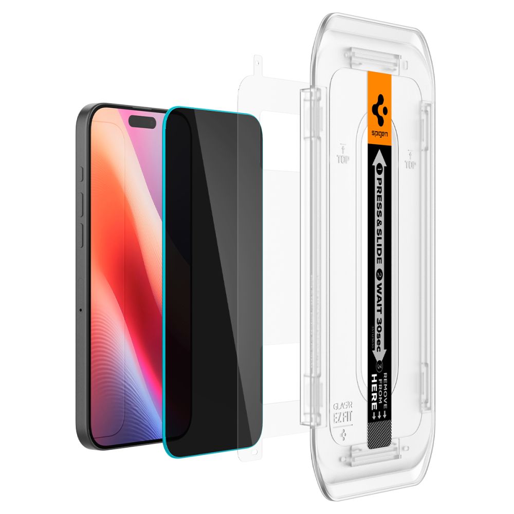 Szko hartowane Szko Prywatyzujce Spigen Glas.tr Ez Fit 2-pack privacy APPLE iPhone 16 Pro / 8