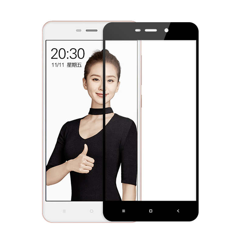Szk�o hartowane 5D na ca�y ekran czarne Xiaomi Redmi 4A