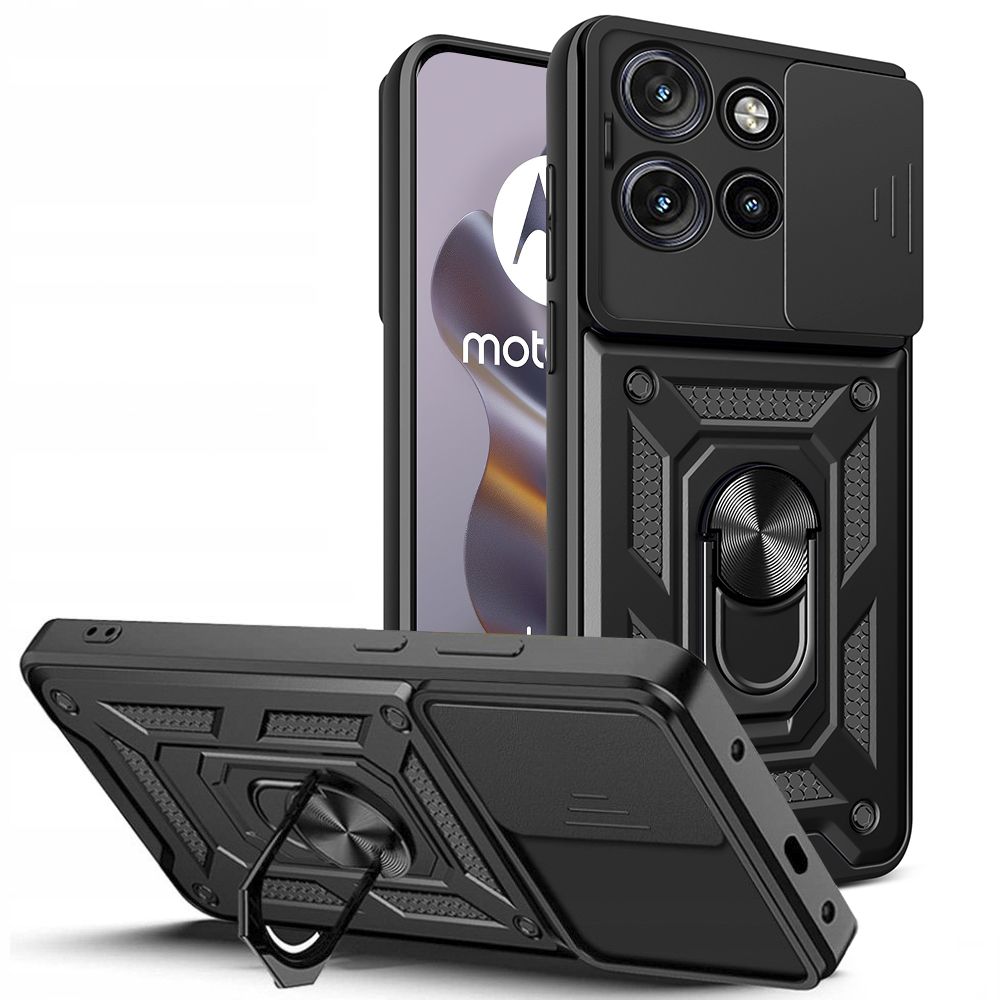 Pokrowiec Tech-protect Camshield Pro czarne MOTOROLA Edge 50 neo