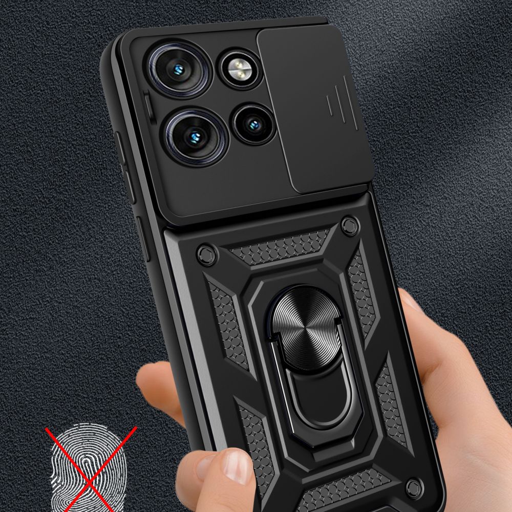 Pokrowiec Tech-protect Camshield Pro czarne MOTOROLA Edge 50 neo / 6